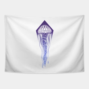 Deep Jellyfish Gradient Design Tapestry