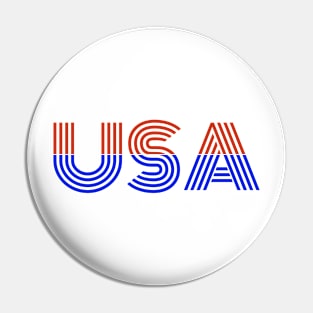 4th of July independence day design with stripe font Pin