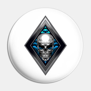 Diamond Skull Pin