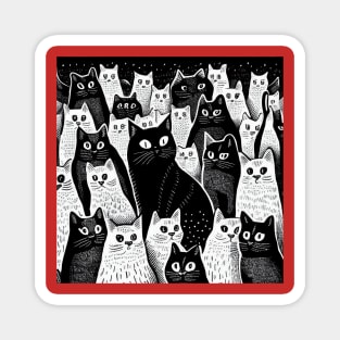 Too Many Cats Magnet