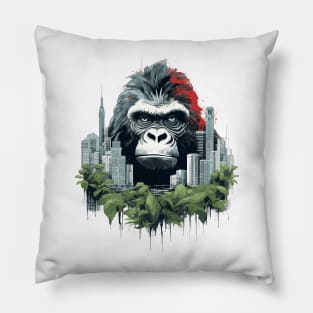 Great Ape Gorilla Animal Beauty Nature Wildlife Discovery Pillow