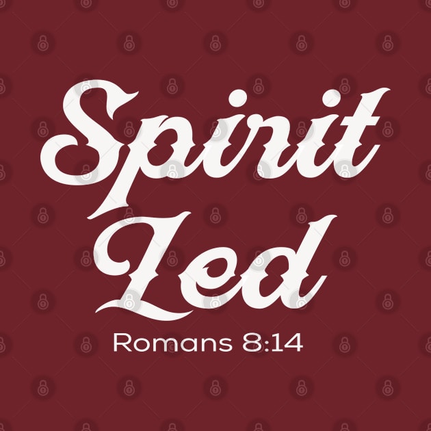 Bible Verse Design - Spirit Led by GraceFieldPrints