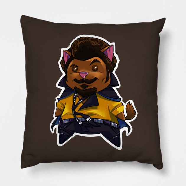 Lando PopCat Pillow by theninjabot