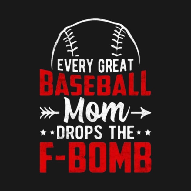 Baseball mom apparel f-bomb by Banned Books Club