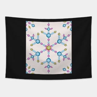 Faux Diamante Snowflakes Tapestry