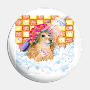 Dog 129 Golden Retriever Pin