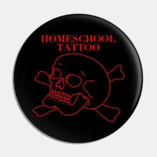 HomeSchoolTattoo Skull Pin