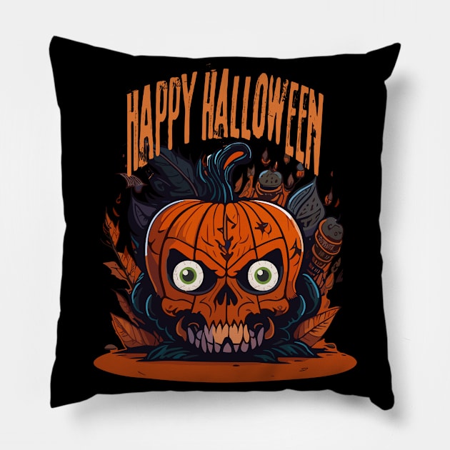 Halloween Pillow by MckinleyArt