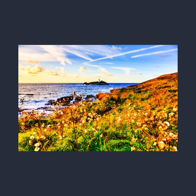 Godrevy Lighthouse Sunset Cornwall by tommysphotos