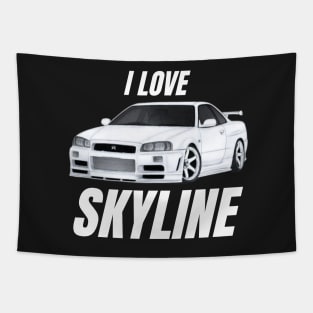 I love Skyline Tapestry