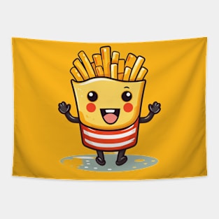 Cute French Fries T-Shirt cute characters Tapestry