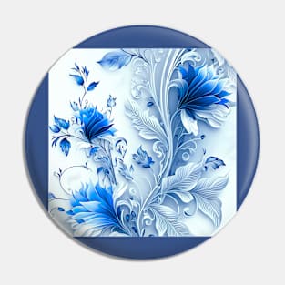 Elegant lady. Leaves with vibrant blue and white shades ! Pin