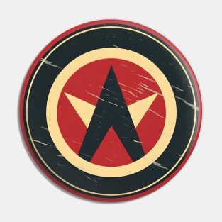 Be Your Own Hero - Vintage Retro Logo Style Pin