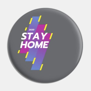 Stay Home for Coronavirus Pin