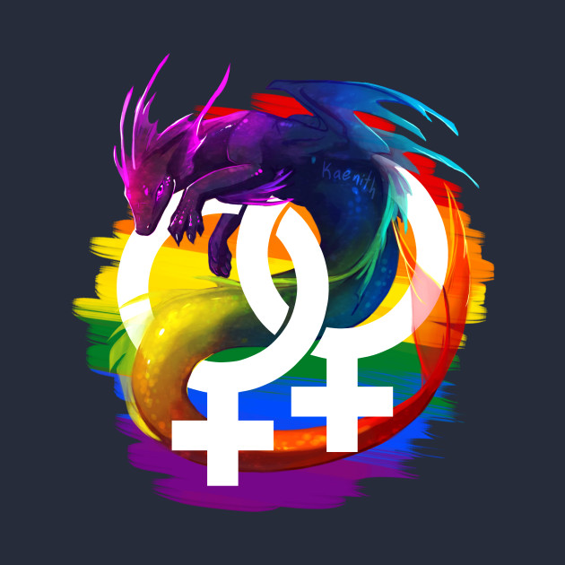 Lesbian Pride Dragon Homosexuality T Shirt Teepublic 2283