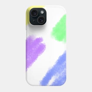 Colorful watercolor abstract texture art Phone Case