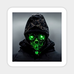 Hooded Green Mask 2 Magnet