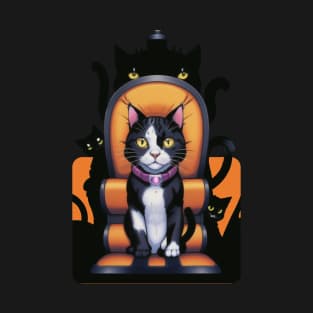 Spooky Cat Throne T-Shirt