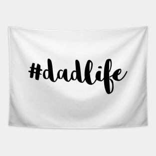 #DadLife Black Typography Tapestry