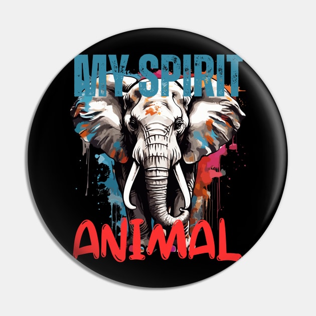 Elephant Spirit Animal Pin by Ironclaw