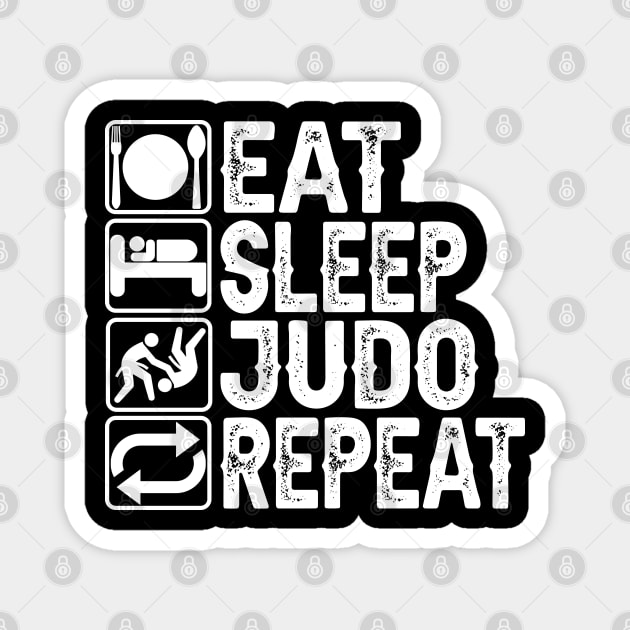 Eat Sleep Judo Repeat Magnet by DragonTees