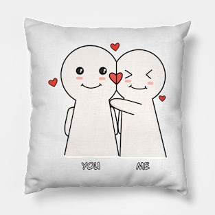 Sticky lovely couple Pillow