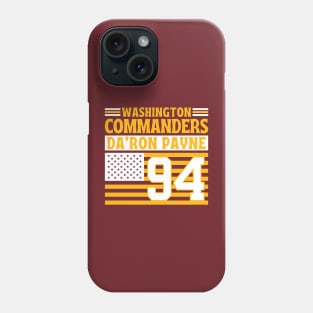 Washington Commanders Payne 94 American Flag Football Phone Case