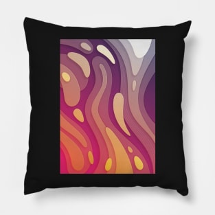 Inner stream | Fluid Psychedelic Contemporary Art Pillow