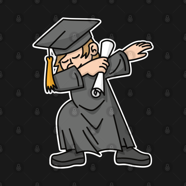 Download Boy student dab dabbing graduation school - Graduation - T-Shirt | TeePublic