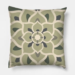 Green Lotus Pillow