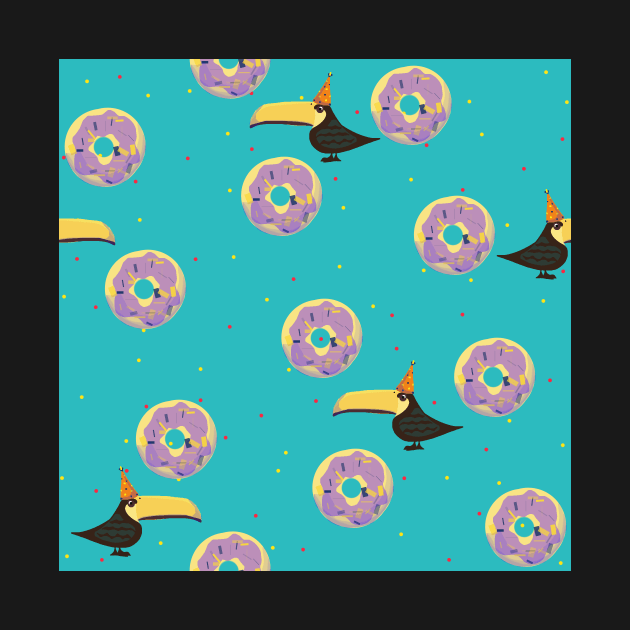 Party Toucan & Doughnuts Because, Why Noy? by Sr-Javier