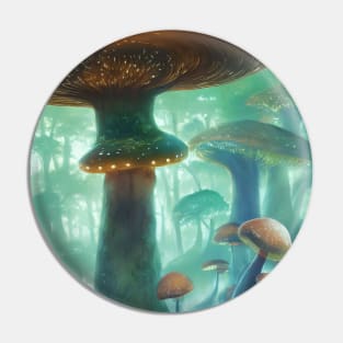 Enchanted Mushroom Forest Pin