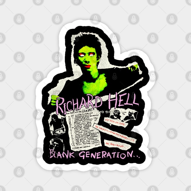 Richard Hell --- Blank Generation Magnet by darklordpug