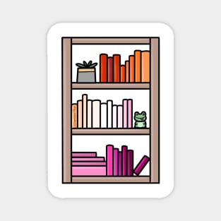 Subtle Lesbian Pride Bookcase Magnet