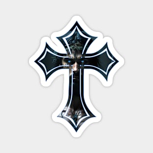 cross with jesus Magnet