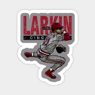 Barry Larkin Cincinnati Sketch Magnet