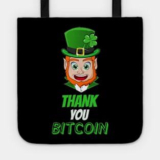 Funny Bitcoin Leprechaun Tote