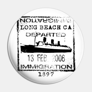 Long Beach Passport Stamp Pin