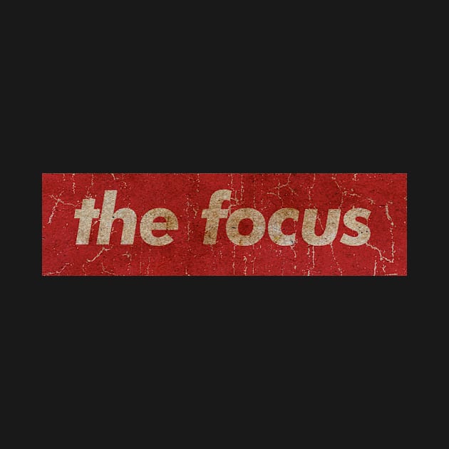 THE FOCUS - SIMPLE RED VINTAGE by GLOBALARTWORD