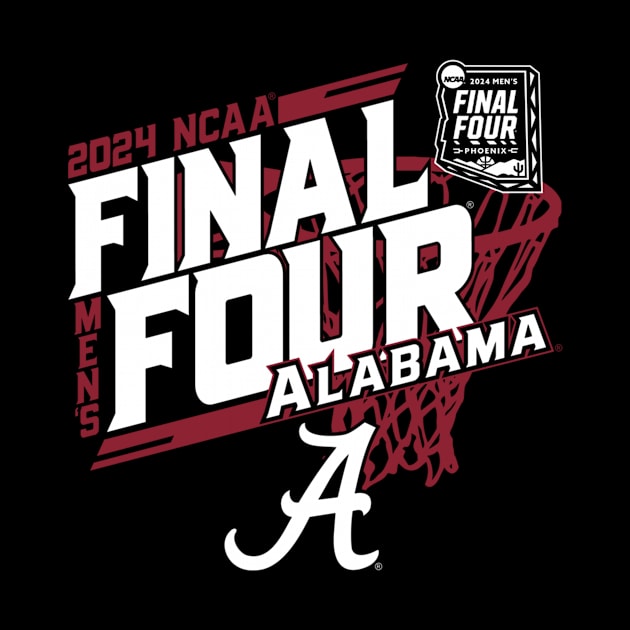 Alabama Crimson Tide Final Four 2024 March Madness Net by Pastelsword