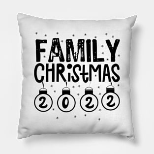 Family Christmas 2022 Pillow