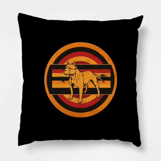 Team PitBull Vintage Edition Pillow by CTShirts