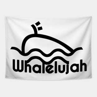 Whale Luja - Whales and Jesus Fan Shirt Tapestry