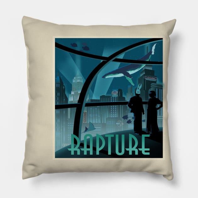 Bioshock Rapture Poster Pillow by gruntcooker