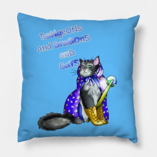 Pretty kitty dungeons and dragons and cats Pillow