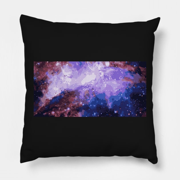 allover-Galaxy Pillow by Alazar4