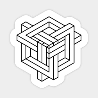 Impossible Shapes – Optical Illusion - Geometric Designs Magnet