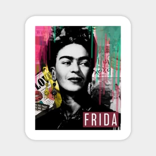 Frida Kahlo Collage Art Magnet