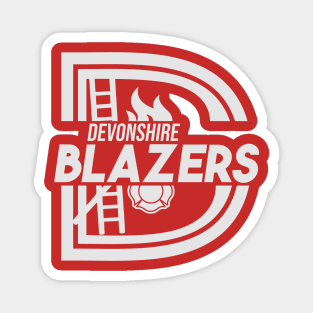 Name Thru Logo - Blazers 2 Magnet