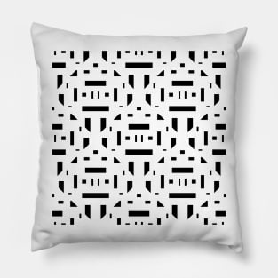 Repeating geometric pattern with lines elements Pillow